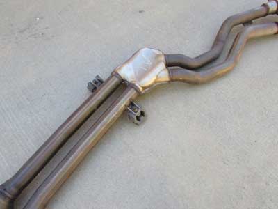 BMW Exhaust System Modified with Flowmaster Muffler and Center Catalytic Converters 18307555350 2006-2008 E85 E86 Z44